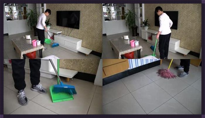 大廳拖地教學視頻：驚現神奇的清潔技巧